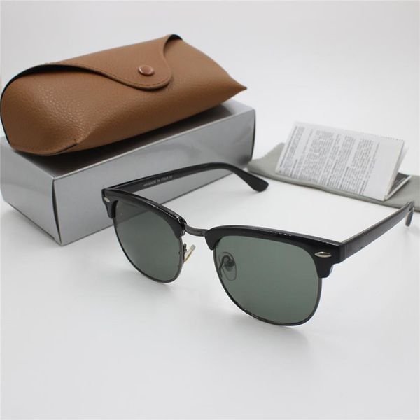 1pcs fashion retro designer pilot sunglasses gold frame black 51mm glass lens brown box278i, White;black
1pcs fashion retro designer pilot sunglasses gold frame black 51mm glass lens brown box278i, White;black