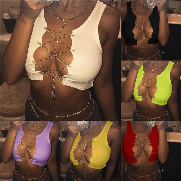 summer 2022 women vest new solid color metal chain strap fold split fork breast wrapping short sleeve fashion casual shirts, White
summer 2022 women vest new solid color metal chain strap fold split fork breast wrapping short sleeve fashion casual shirts, White