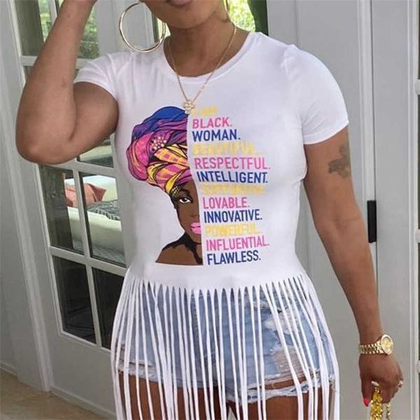 summer women fashion casual o neck tshirts summer tee tee-shirt latter print short sleeve tassel hem t-shirt 210716, White
summer women fashion casual o neck tshirts summer tee tee-shirt latter print short sleeve tassel hem t-shirt 210716, White