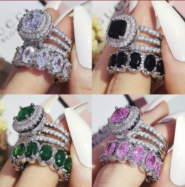 engagement wedding ring set for bride women lady gift love designer jewelry, Silver
engagement wedding ring set for bride women lady gift love designer jewelry, Silver