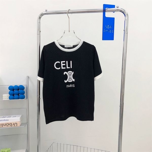 summer new arc women's short sleeved t-shirt blue and white contrast color cotton base popular
summer new arc women's short sleeved t-shirt blue and white contrast color cotton base popular