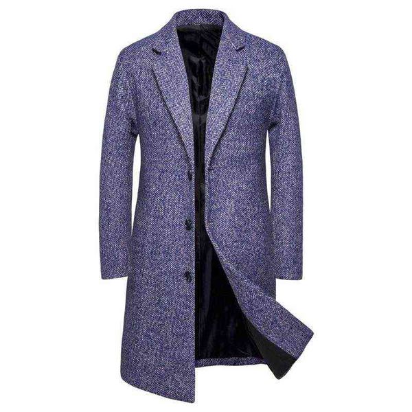men's wool & blends jacket autumn and winter warm lapel mid-length blended windbreaker twill button casual flannel t220810, Black
men's wool & blends jacket autumn and winter warm lapel mid-length blended windbreaker twill button casual flannel t220810, Black