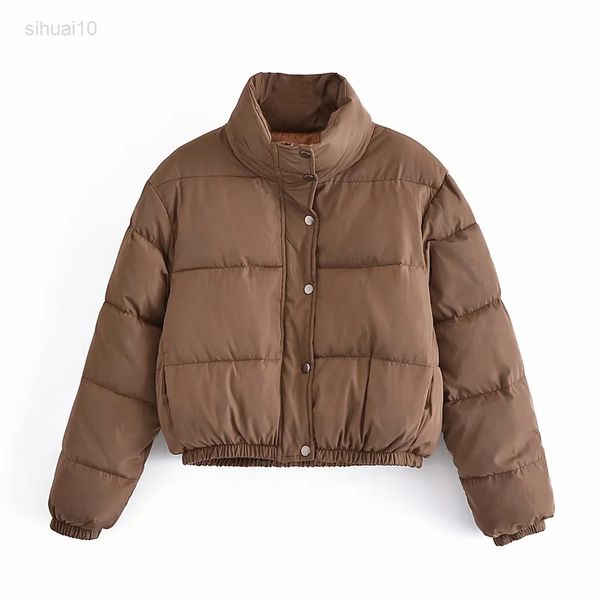 women fashion high waist short cotton clothing jacket thick warm parka jacket vintage long sleeves female outerwear chic l220725, Black
women fashion high waist short cotton clothing jacket thick warm parka jacket vintage long sleeves female outerwear chic l220725, Black