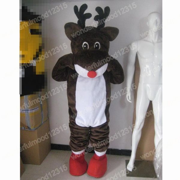 performance red nose deer mascot costumes halloween christmas cartoon character outfits suit advertising carnival adults outfit, Red;yellow
performance red nose deer mascot costumes halloween christmas cartoon character outfits suit advertising carnival adults outfit, Red;yellow
