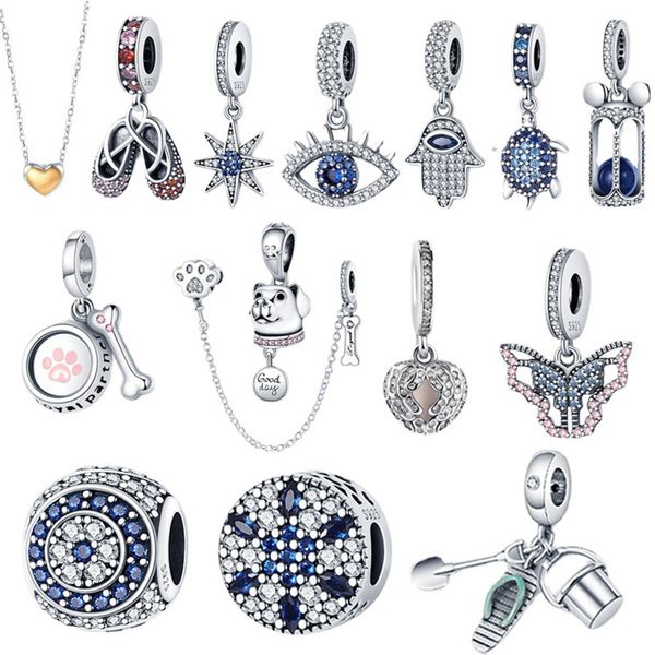 new s925 sterling silver loose beads original fit pandora bracelet blue butterfly beaded necklace safety chain charm accessories ladies mom, Black
new s925 sterling silver loose beads original fit pandora bracelet blue butterfly beaded necklace safety chain charm accessories ladies mom, Black