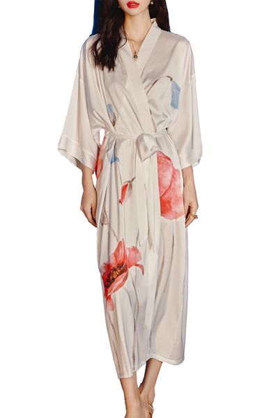 women satin sleepwear long kimono dressing gown elegant pajamas wedding bridesmaids robe summer lounge nightdress nightwear ladies v neck ha, Black;red
women satin sleepwear long kimono dressing gown elegant pajamas wedding bridesmaids robe summer lounge nightdress nightwear ladies v neck ha, Black;red