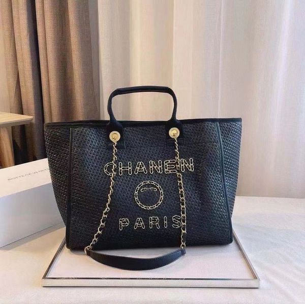 luxury fashion designer beach bags large ch linen woven women evening handbag straw knitting shoulder portable brand classic female big capa
luxury fashion designer beach bags large ch linen woven women evening handbag straw knitting shoulder portable brand classic female big capa