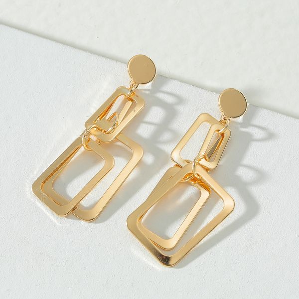 simple square chain long earrings simple fashion bright gold craft jewelry female, Golden;silver
simple square chain long earrings simple fashion bright gold craft jewelry female, Golden;silver