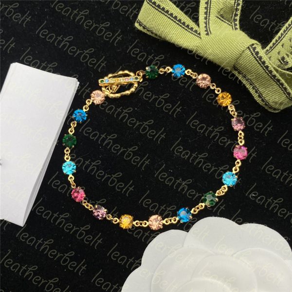 luxury colorful diamond bracelet retro double letter bracelets charm rhinestone bracelet anniversary jewelry gift for women, Golden;silver
luxury colorful diamond bracelet retro double letter bracelets charm rhinestone bracelet anniversary jewelry gift for women, Golden;silver