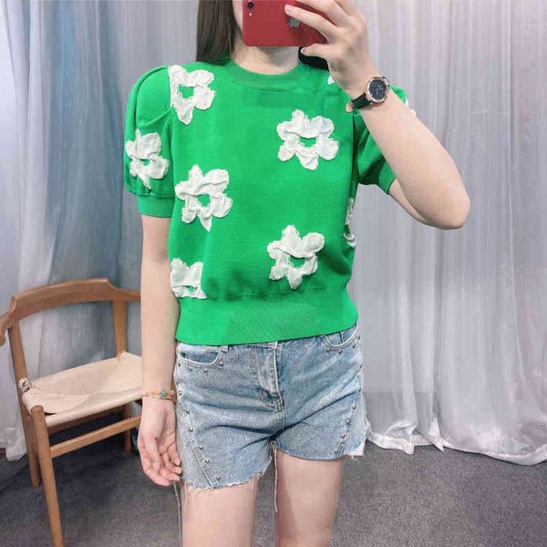 women's sweaters spring three-dimensional flower bubble sleeve short two-color temperament sweater women cmrd, White;black
women's sweaters spring three-dimensional flower bubble sleeve short two-color temperament sweater women cmrd, White;black