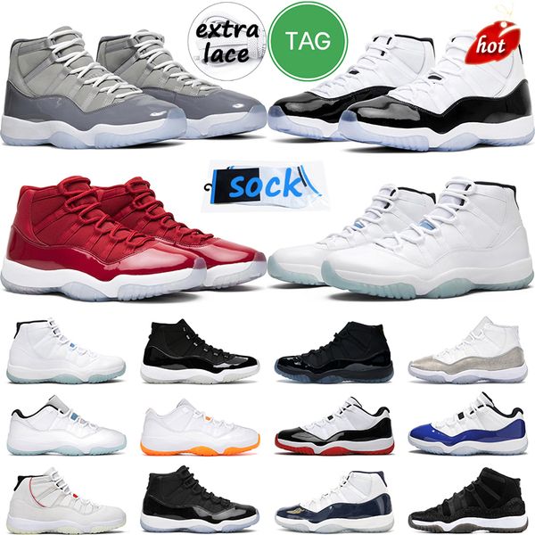 11s basketball shoes men women cool grey cap and gown platinum tint 11 legend blue bright citrus concord outdoor mens trainer, Black
11s basketball shoes men women cool grey cap and gown platinum tint 11 legend blue bright citrus concord outdoor mens trainer, Black