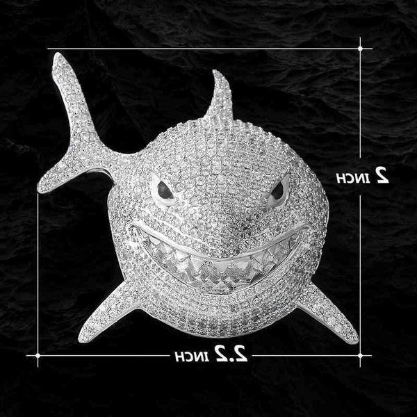 2022krkc custom hip hop jewelry cubic zircon frozen diamond large shark whale necklace pendant second half price 2wt42, Silver
2022krkc custom hip hop jewelry cubic zircon frozen diamond large shark whale necklace pendant second half price 2wt42, Silver