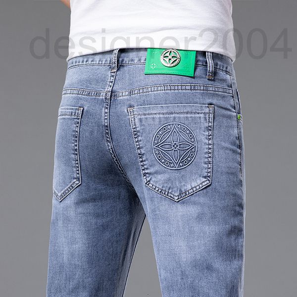men's jeans designer high end fashion brand jeans men's korean version slim fit small straight tube 2022 spring and summer thin li, Blue
men's jeans designer high end fashion brand jeans men's korean version slim fit small straight tube 2022 spring and summer thin li, Blue