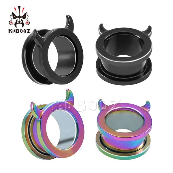 kubooz stainless steel devil ear piercing gauges tunnels expanders body jewelry earring plugs stretchers wholesale 6mm to 16mm 48pcs, Silver
kubooz stainless steel devil ear piercing gauges tunnels expanders body jewelry earring plugs stretchers wholesale 6mm to 16mm 48pcs, Silver