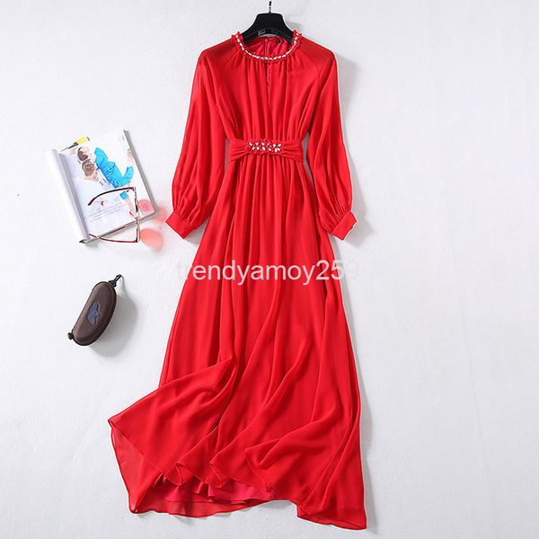 casual dresses spring and summer women's wear round neck with diamond long sleeves elegant red dress skirt big swing, Black;gray
casual dresses spring and summer women's wear round neck with diamond long sleeves elegant red dress skirt big swing, Black;gray