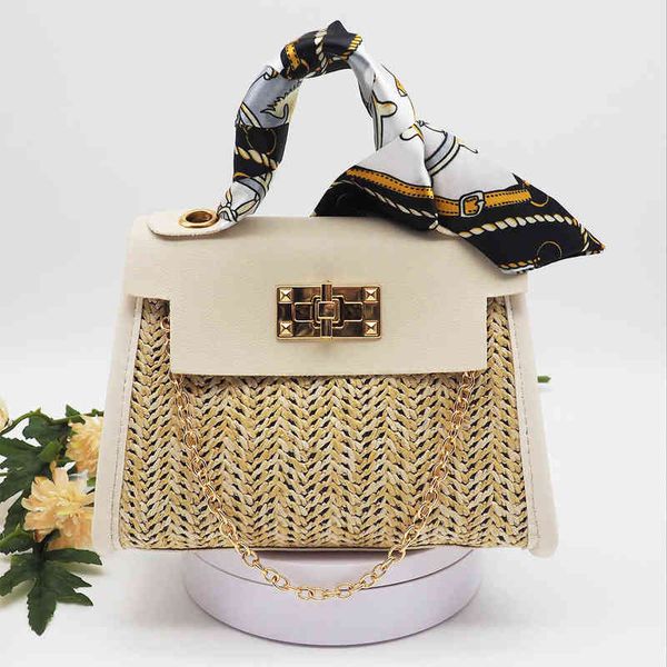 straw bag women national style woven lock silk scarf portable small square chain single shoulder bag 220518
straw bag women national style woven lock silk scarf portable small square chain single shoulder bag 220518