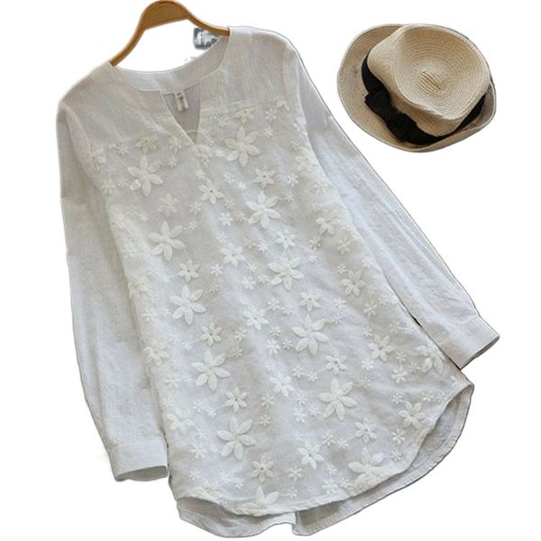2021 european and american cross-border women's lace embroidered long sleeve shirt loose women's jacket t-shirt women's x3su#, White
2021 european and american cross-border women's lace embroidered long sleeve shirt loose women's jacket t-shirt women's x3su#, White