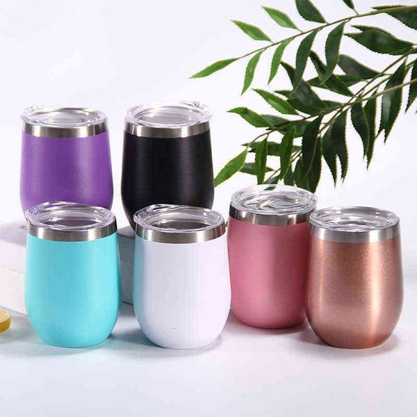 12oz blank sublimation wine tumblers egg shaped wine glass double wall mugs stainless steel tumblers with lid sea shipping
12oz blank sublimation wine tumblers egg shaped wine glass double wall mugs stainless steel tumblers with lid sea shipping