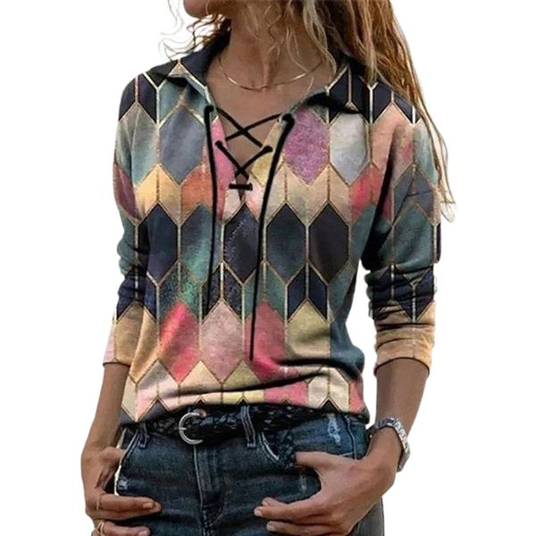 women's blouses & shirts women loose blouse autumn fashion lace-up v neck long sleeve pullover ladies office vintage plaid print casual, White
women's blouses & shirts women loose blouse autumn fashion lace-up v neck long sleeve pullover ladies office vintage plaid print casual, White