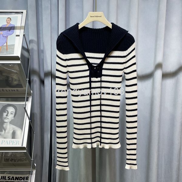 women's knits & tees navy cape striped sweater women's early spring black and white contrast color gentle wind slim waist long sle
women's knits & tees navy cape striped sweater women's early spring black and white contrast color gentle wind slim waist long sle