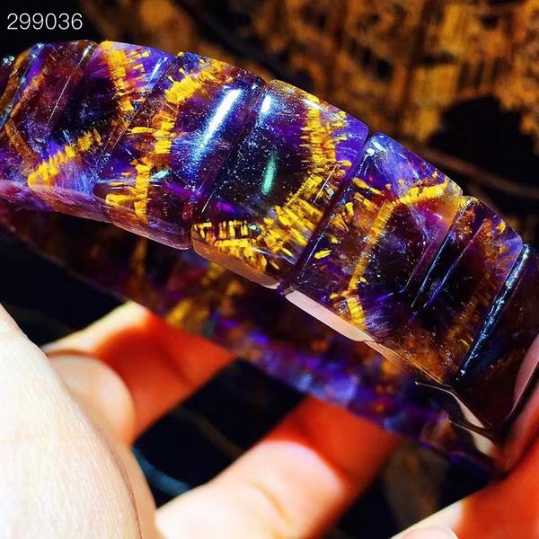 natural cacoxenite purple red auralite 23 bracelet bangle 15.2x9.4x6.2mm gold rutilated quartz women men beads aaaaaa, Silver
natural cacoxenite purple red auralite 23 bracelet bangle 15.2x9.4x6.2mm gold rutilated quartz women men beads aaaaaa, Silver