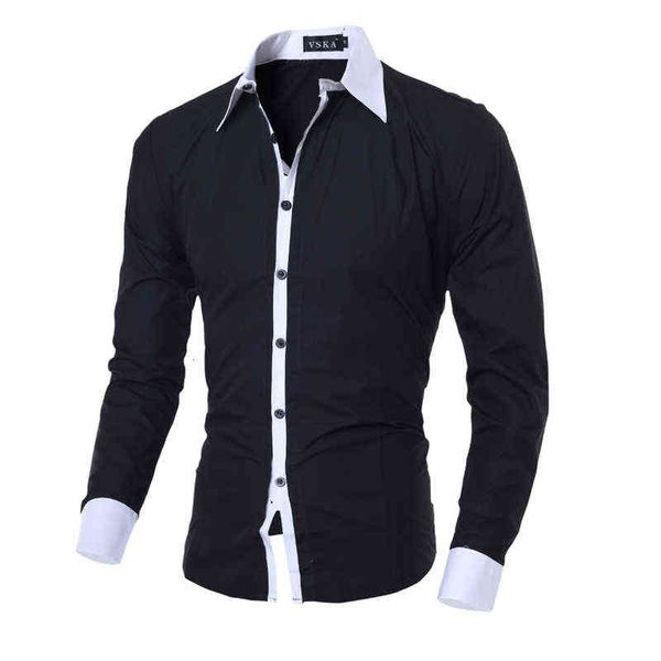 men shirt black white 2017 male long sleeve shirts casual solid multi-button hit color slim fit dress shirts -2xl, White;black
men shirt black white 2017 male long sleeve shirts casual solid multi-button hit color slim fit dress shirts -2xl, White;black