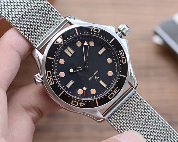 ceramic bezel nttd 42mm no time to die men orologio sapphire mens watches automatic movement mechanical montre de luxe watch james bond 007, Slivery;brown
ceramic bezel nttd 42mm no time to die men orologio sapphire mens watches automatic movement mechanical montre de luxe watch james bond 007, Slivery;brown