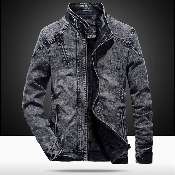 vintage denim jackets men slim fit solid color casual mens jeans coat fashion stand clothes for men black blue casaca hombre 201116, Black;brown
vintage denim jackets men slim fit solid color casual mens jeans coat fashion stand clothes for men black blue casaca hombre 201116, Black;brown