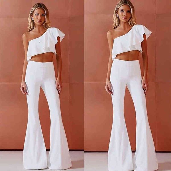 two piece dress 2022 spring fashion strapless wide leg pants two-piece suit women's off shoulder chest wrap ia6z, White
two piece dress 2022 spring fashion strapless wide leg pants two-piece suit women's off shoulder chest wrap ia6z, White
