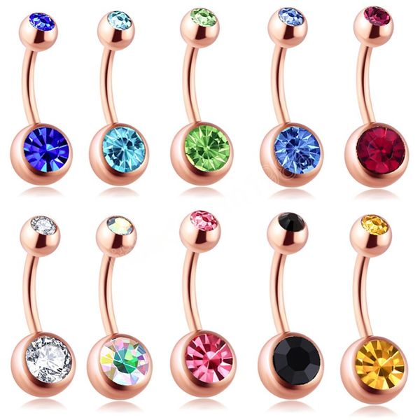 10pcs double crystal belly button ring navel bar piercing surgical steel belly ring ombligo stud for women body jewelry, Silver
10pcs double crystal belly button ring navel bar piercing surgical steel belly ring ombligo stud for women body jewelry, Silver