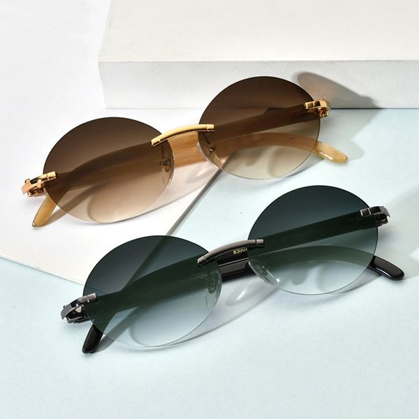 sunglasses natural black ox horn leg high-end luxury men's and women's universal anti ultraviolet frameless shenzhen, White;black
sunglasses natural black ox horn leg high-end luxury men's and women's universal anti ultraviolet frameless shenzhen, White;black