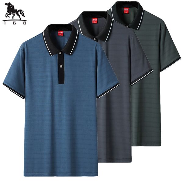 polo shirt men summer ice silk men's short-sleeved solid color breathable mens business casual polo shirt 167 220620, White;black
polo shirt men summer ice silk men's short-sleeved solid color breathable mens business casual polo shirt 167 220620, White;black