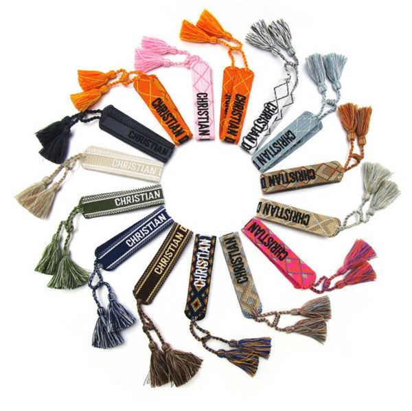 brand fashion classic bangles bracelets luxury women men handmade signature embroidered woven tassel adjustable bracelet jewelry friendship, Black
brand fashion classic bangles bracelets luxury women men handmade signature embroidered woven tassel adjustable bracelet jewelry friendship, Black