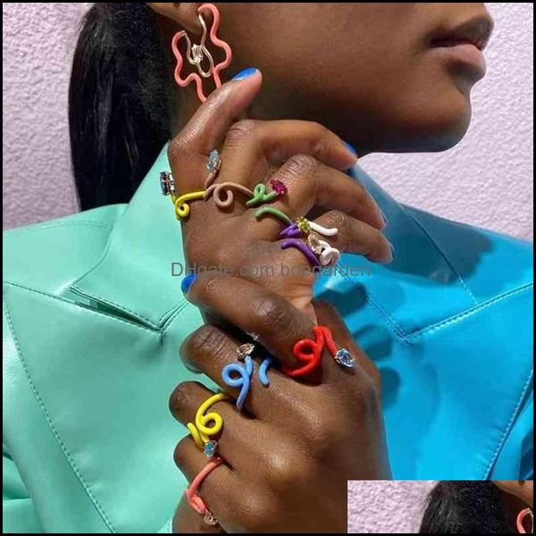 charm bracelets rainbow neon enamel open adjusted wrap wire band finger women rings drop delivery 2021 bdegarden dh064, Golden;silver
charm bracelets rainbow neon enamel open adjusted wrap wire band finger women rings drop delivery 2021 bdegarden dh064, Golden;silver