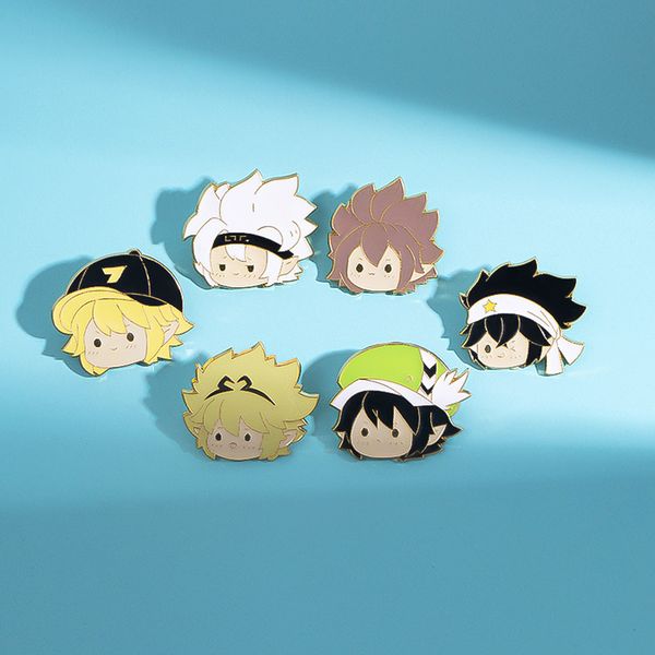 aotu world peripheral golden m badge ray king godrose grey enamel brooch anime enamel, Blue
aotu world peripheral golden m badge ray king godrose grey enamel brooch anime enamel, Blue