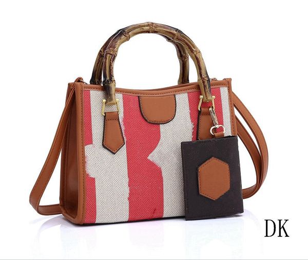 women's two piece bag handbags canvas embroidery letters flower bamboo shoulder bags fashion vertical stripes messenger bags with walle
women's two piece bag handbags canvas embroidery letters flower bamboo shoulder bags fashion vertical stripes messenger bags with walle