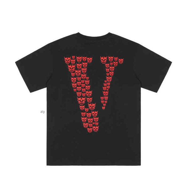 mens t-shirts vlones street fashion full print small skull lettering large v short sleeve loose casual for men and women, White;black
mens t-shirts vlones street fashion full print small skull lettering large v short sleeve loose casual for men and women, White;black