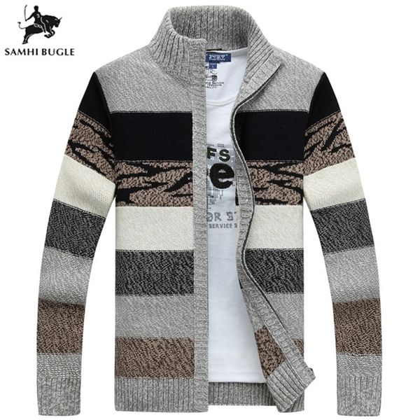 samhibugle knitted sweater men cardigans collar winter wool sweater fashion cardigans male sweaters coat brand men's clothing 201221, White;black
samhibugle knitted sweater men cardigans collar winter wool sweater fashion cardigans male sweaters coat brand men's clothing 201221, White;black