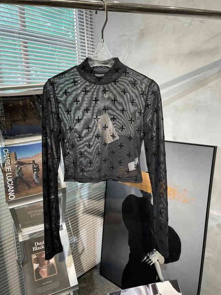 women's t-shirt 2022 spring and summer garden cross suede backing t-shirt women's long sleeve mesh elastic slim sweet cool fashion, White
women's t-shirt 2022 spring and summer garden cross suede backing t-shirt women's long sleeve mesh elastic slim sweet cool fashion, White