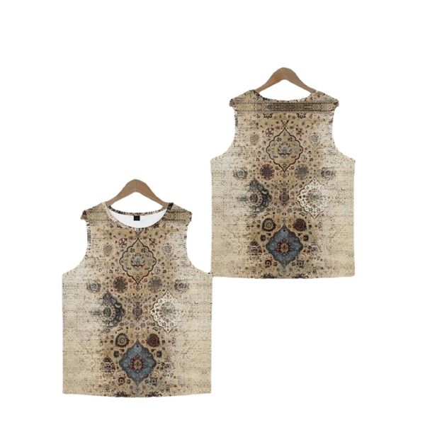 22 european and american foreign trade cross-border new independent station round neck flower element round neck casual sleeveless vest summ, White
22 european and american foreign trade cross-border new independent station round neck flower element round neck casual sleeveless vest summ, White