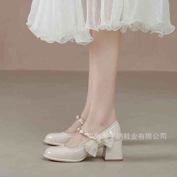 dress shoes high heels women's mary shoes summer bow thick heel shallow mouth versatile french single tpjr, Black
dress shoes high heels women's mary shoes summer bow thick heel shallow mouth versatile french single tpjr, Black