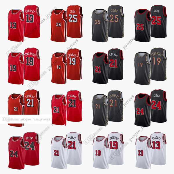 custom printed 2022 new city basketball jerseys 13 bradley 19 simonovic 21 thomas 24 green 25 cook red white black jersey12, Black;red
custom printed 2022 new city basketball jerseys 13 bradley 19 simonovic 21 thomas 24 green 25 cook red white black jersey12, Black;red