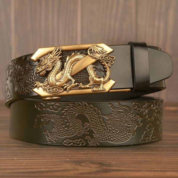 domineering dragon men's belt 38mm leather double dragon playing pearl automatic buckle belts pants fashion personality gold and silver, Black;brown
domineering dragon men's belt 38mm leather double dragon playing pearl automatic buckle belts pants fashion personality gold and silver, Black;brown