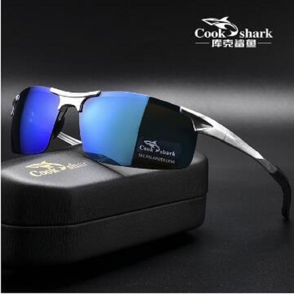 cook shark's new aluminum magnesium sunglasses men's sunglass hd polarized driving drivers color glasses tide, White;black
cook shark's new aluminum magnesium sunglasses men's sunglass hd polarized driving drivers color glasses tide, White;black
