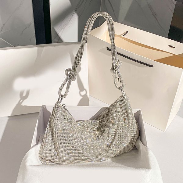 axillary bag hobo clutch diamond bags 2022 luxury designer brand fashion shoulder handbags quality women phone chains bag wallet cross body