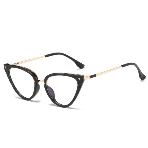 new fashion tr90 cat eye flat glasses frame spring leg personality anti-blue light glasses, Black
new fashion tr90 cat eye flat glasses frame spring leg personality anti-blue light glasses, Black