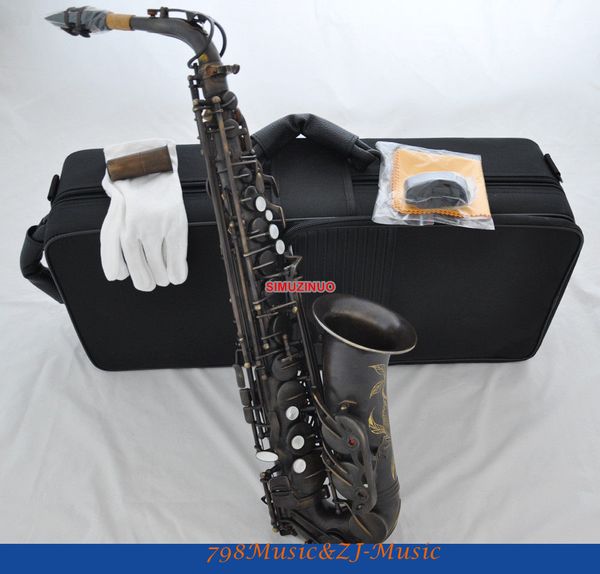 professional dark antique engraving alto saxophone eb high f# imported pads
professional dark antique engraving alto saxophone eb high f# imported pads