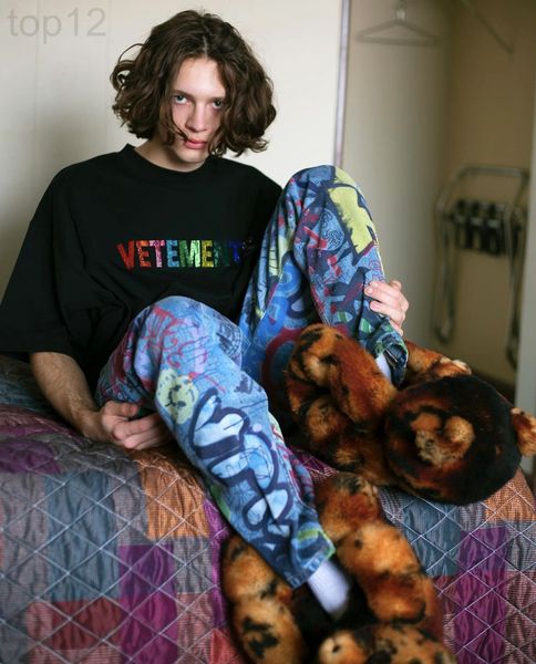 men's t-shirts designer chaopai weitemeng vtm new rainbow letter diamond lovers os loose version off shoulder short sleeve t-shirt men, White;black
men's t-shirts designer chaopai weitemeng vtm new rainbow letter diamond lovers os loose version off shoulder short sleeve t-shirt men, White;black