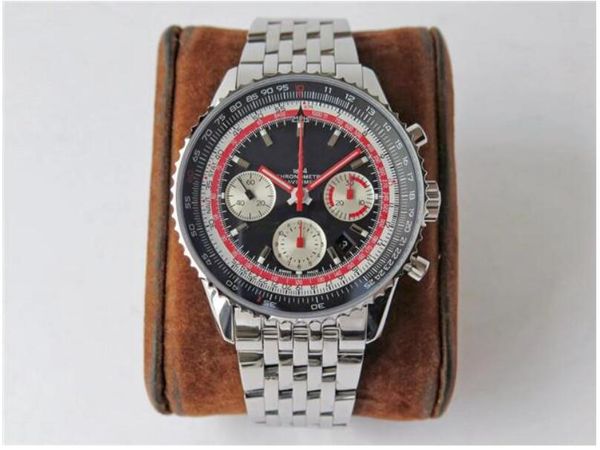 jf new b01 men's watch of ai factory 43mm 15mm back hollow equipped with shanghai 7750 timing mechanical automatic movement chronograph, Slivery;brown
jf new b01 men's watch of ai factory 43mm 15mm back hollow equipped with shanghai 7750 timing mechanical automatic movement chronograph, Slivery;brown