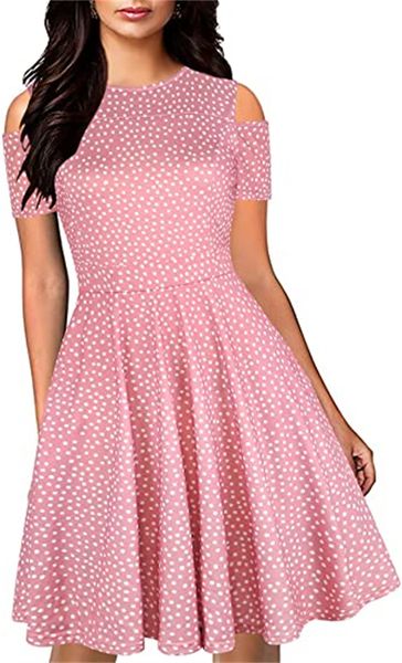& tees ladies chic off-the-shoulder floral flared stitching party cocktail casual pocket swing skirt, White
& tees ladies chic off-the-shoulder floral flared stitching party cocktail casual pocket swing skirt, White